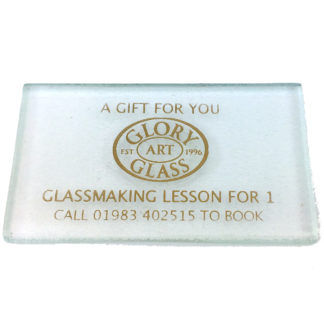 GLASSMAKING LESSON VOUCHER X2