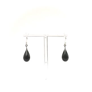 SMOKEY GREY DROP EARRINGS